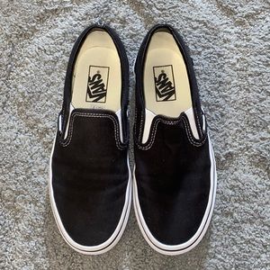 Black slip on vans